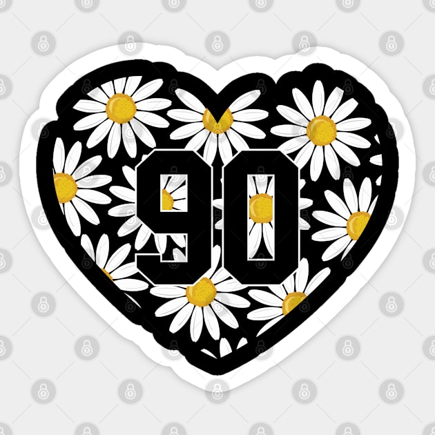 Heart Shape Valentine's Day Love Floral Daisy Flowers Sticker by Msafi